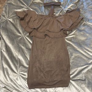 Suede dress